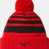 MIZUNO BREATH THERMO POM POM BEANIE RED -Clubs Cheap Store 202209S52GW2502 63 Red