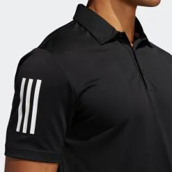 Adidas 3-STRIPE BASIC POLO SHIRT Black / White -Clubs Cheap Store 3 Stripe Basic Polo Shirt Black FJ9837 41 detail