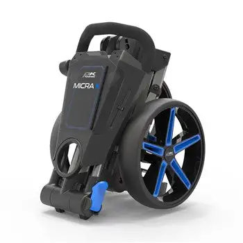 POWAKADDY 2022 MICRA PUSH CART-GUN METAL/BLUE TRIM 5 POWAKADDY 2022 MICRA PUSH CART-GUN METAL/BLUE TRIM - Image 3