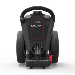 POWAKADDY 2022 MICRA PUSH CART-GUN METAL/RED TRIM -Clubs Cheap Store 40384 2