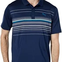 PUMA Mattr Canyon Men's Golf Polo Shirt Navy /Chalk Pink -Clubs Cheap Store 71tXExeKgzL. AC SX272