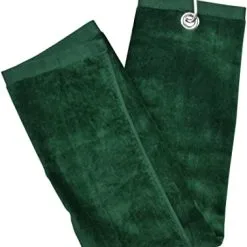 Longridge Blank Luxury 3 Fold Golf Towel -Green