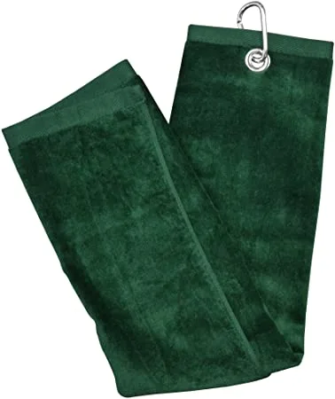Longridge Blank Luxury 3 Fold Golf Towel -Green 3 Longridge Blank Luxury 3 Fold Golf Towel -Green