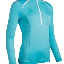 Sunderland Ladies Arosa 1/4 Zip Thermal Aqua /White
