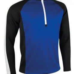 Sunderland Gents Aspen Zip Mid Layer Top Electric Blue - Black - White