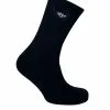 Glenmuir Dunbar Mens 2 Pair Pack Cotton Crew Golf Socks Black