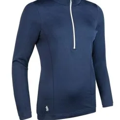 Glenmuir Ladies Zip Neck Shaped Panel Performance Golf Midlayer CARINA