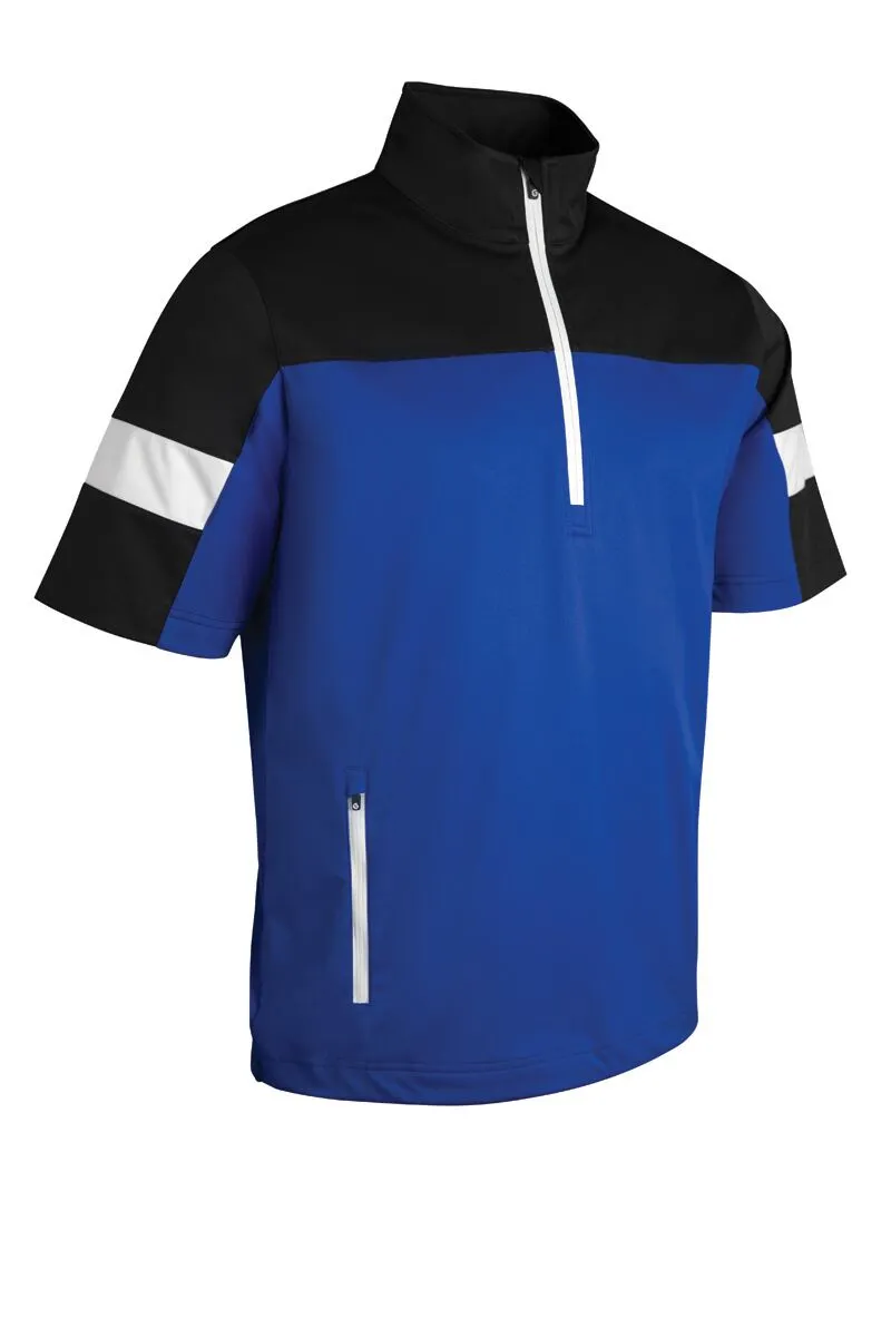 Sunderland Gents Cortina Zip Neck Colour Block ½ Sleeve WindShirt Electric Blue/Black/White 3 Sunderland Gents Cortina Zip Neck Colour Block ½ Sleeve WindShirt Electric Blue/Black/White