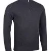 Glenmuir Gents Devon Zip Neck Sweater Charcoal Marl -Clubs Cheap Store 890x1200 fitbox devon charcoalmarl14