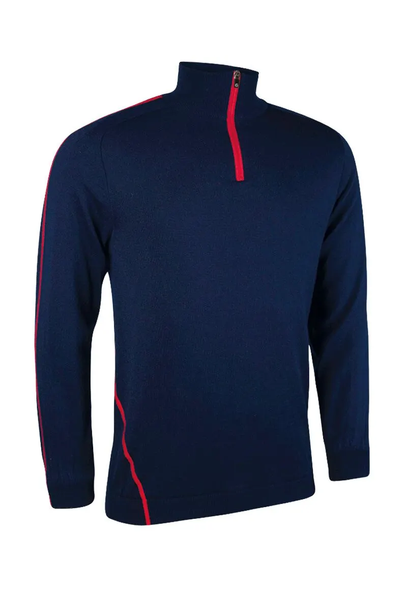 Sunderland Gents Hamsin-Lined Zip Neck Sweater Navy/Red 3 Sunderland Gents Hamsin-Lined Zip Neck Sweater Navy/Red