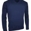 Glenmuir EDEN Men's V Neck Cotton Golf Sweater -Clubs Cheap Store 890x1200 fitbox mkc6884vn eden navy sweater6