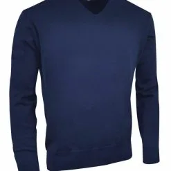 Glenmuir EDEN Men's V Neck Cotton Golf Sweater