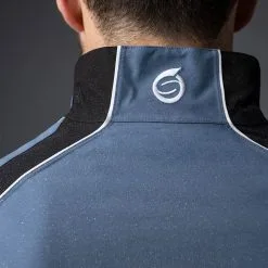 Sunderland Gents Vancouver Waterproof Pro Jacket Black - Storm Grey/Black/White Lifetime Waterproof Guarantee -Clubs Cheap Store 890x1200 fitbox vancouverprojacket closeup backneck3