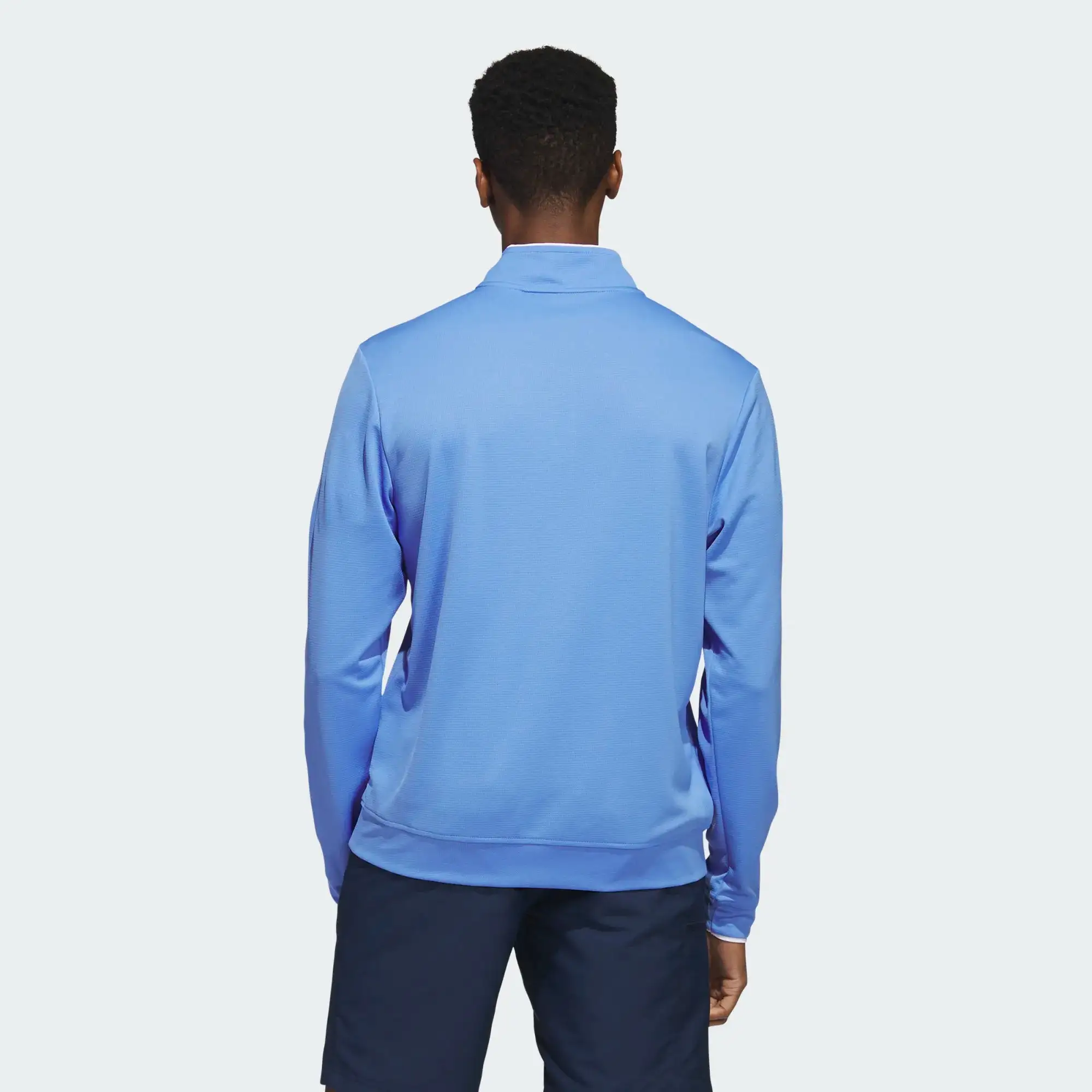 Adidas Light Weight Quarter Zip Blue Fusion 4 Adidas Light Weight Quarter Zip Blue Fusion - Image 2