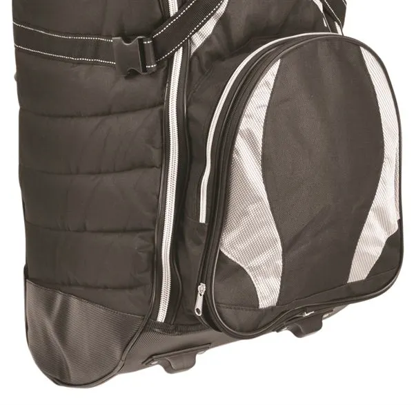 Longridge Tour Deluxe Roller Travel Cover - Black/Silver 4 Longridge Tour Deluxe Roller Travel Cover - Black/Silver - Image 2