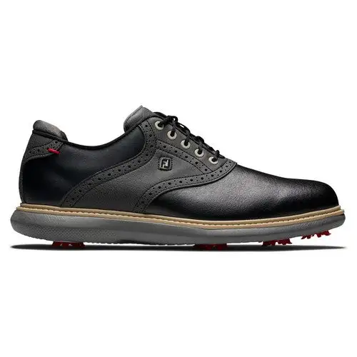 Footjoy Traditions Men's Golf Shoes - Black 3 Footjoy Traditions Men's Golf Shoes - Black