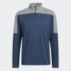 Adidas Gents Lightweight ¼ Zip Sweatshirt Crew Navy