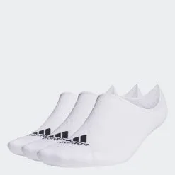 Adidas 3 PK LOWCUT WHITE Socks