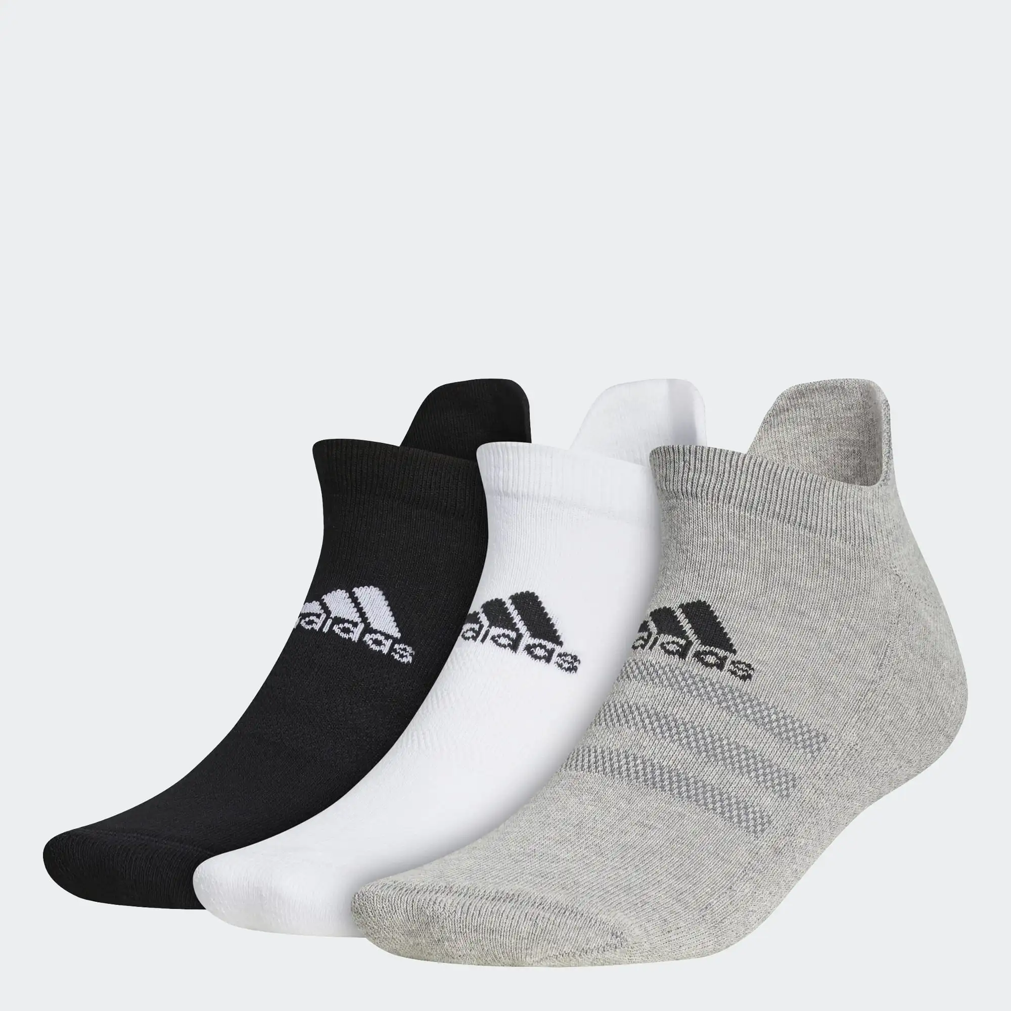 Adidas Gents Ankle 3-Pack Socks Grey Three 3 Adidas Gents Ankle 3-Pack Socks Grey Three