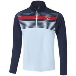 Mizuno Gents Breeze Elite ST 1/4 Zip Top Navy Blue