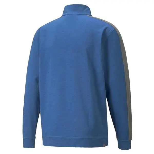 Puma Gents Cloudspun T7 1/4 Zip Top Blue - Grey 4 Puma Gents Cloudspun T7 1/4 Zip Top Blue - Grey - Image 2