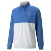 Puma Gents Gamer Colorblock ¼ Zip Bright Cobalt - High Rise -Clubs Cheap Store P 532985PUMATOPBRIGHTCOBALTHIGHRISEGENTS L