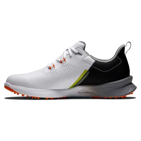 FootJoy Gents FJ Fuel Shoes White Black Orange 6 FootJoy Gents FJ Fuel Shoes White Black Orange - Image 4