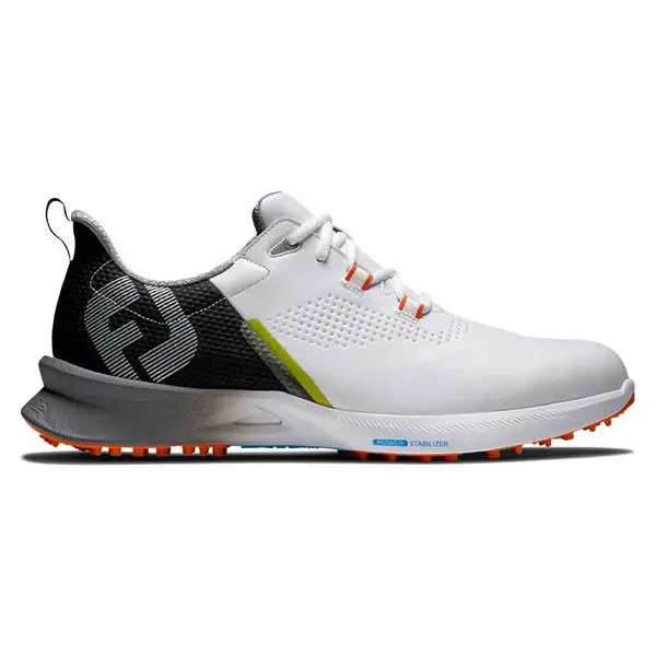 FootJoy Gents FJ Fuel Shoes White Black Orange 3 FootJoy Gents FJ Fuel Shoes White Black Orange