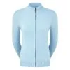 FootJoy Ladies Full Zip Lined Pullover Sky Blue