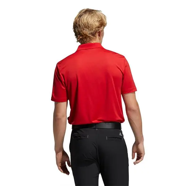 Adidas Gents Performance Polo Shirt Collegiate Red 5 Adidas Gents Performance Polo Shirt Collegiate Red - Image 3
