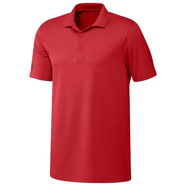 Adidas Gents Performance Polo Shirt Collegiate Red 3 Adidas Gents Performance Polo Shirt Collegiate Red