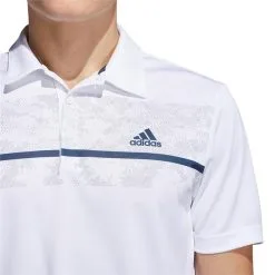 Adidas Gents Primegreen Print Polo Shirt White -Clubs Cheap Store P H36255ADIDASSHIRTWHITEGENTS 5 L