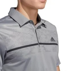 Adidas Gents Prime Green Print Polo Shirt Grey Three -Clubs Cheap Store P HA5575ADIDASSHIRTGREYGENTS 6 L