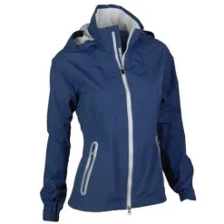 Zero Restriction Ladies Olivia Hooded Waterproof Jacket Storm - White