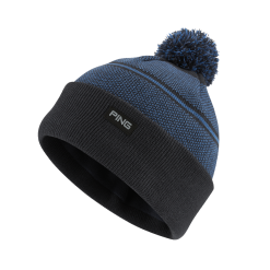 PING MEN'S HEWITT BOBBLE KNIT HAT Navy/Delph Blue