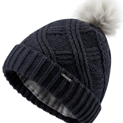 Ping Ladies Shannon Bobble Beanie Navy