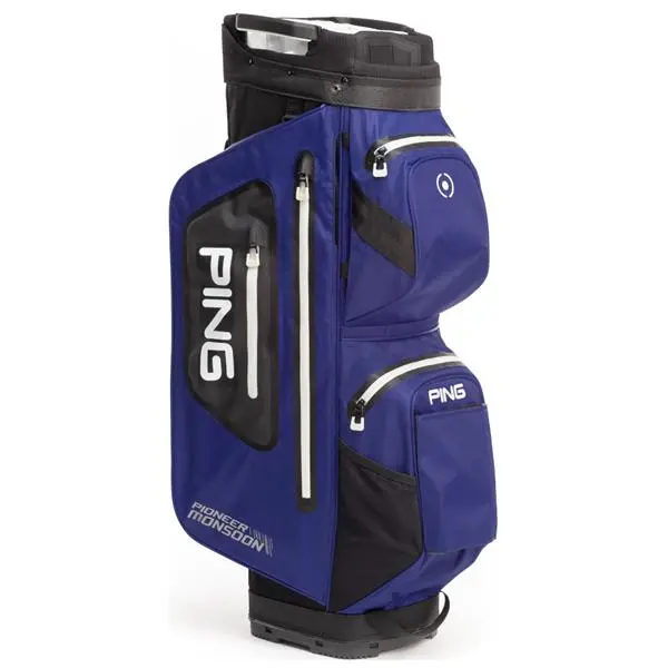 Ping Pioneer Monsoon 201 Cart Bag Cobalt - Black 3 Ping Pioneer Monsoon 201 Cart Bag Cobalt - Black