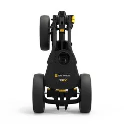 PowaKaddy 2022 Twinline 5 Push Cart Matt/Black -Clubs Cheap Store Product Template 0005s 0000 PowaKaddy TL5 Black Folded Front