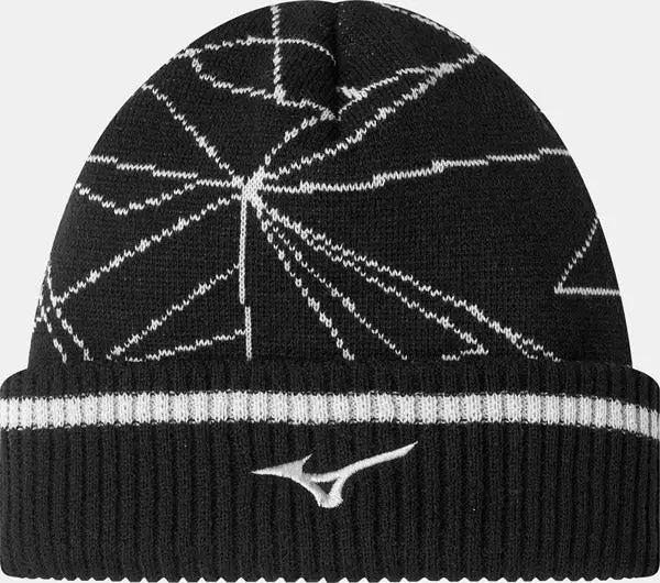 MIZUNO BREATH THERMO GRAPHIC BEANIE BLACK 3 MIZUNO BREATH THERMO GRAPHIC BEANIE BLACK
