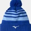 MIZUNO BREATH THERMO POM POM BEANIE BLUE -Clubs Cheap Store S52GW2502 23 Blue 1