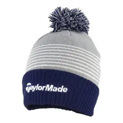 TaylorMade Bobble Beanie Grey /Navy/ White