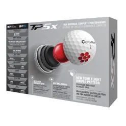 TaylorMade 2021 TP5x Golf Balls Dozen White 7 TaylorMade 2021 TP5x Golf Balls Dozen White -Clubs Cheap Store TA21D0104001 2 L