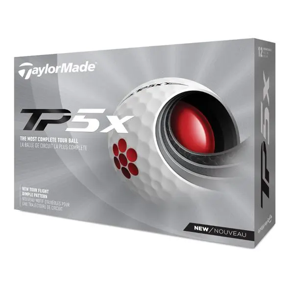TaylorMade 2021 TP5x Golf Balls Dozen White 3 TaylorMade 2021 TP5x Golf Balls Dozen White