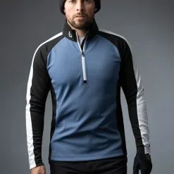 Sunderland Gents Aspen Zip Mid Layer Top Storm Grey/Black/White -Clubs Cheap Store aspen model stormgreyblackwhite