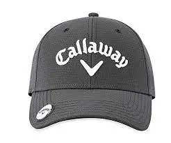 Callaway Gents Stitch Magnet Adj Cap Charcoal