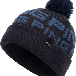Ping Logo II Bobble Hats Navy/Blue