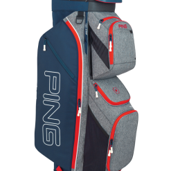 Ping Traverse 2020 Cart Bag Heather Grey/Navy/Scarlet
