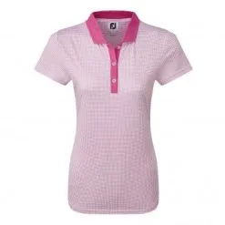 Footjoy Ladies MicroDot Golf Polo Shirt - Pink