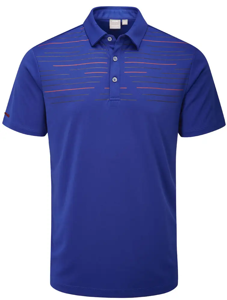 Ping Portman Golf Polo Shirt Blue Surf/Navy 3 Ping Portman Golf Polo Shirt Blue Surf/Navy